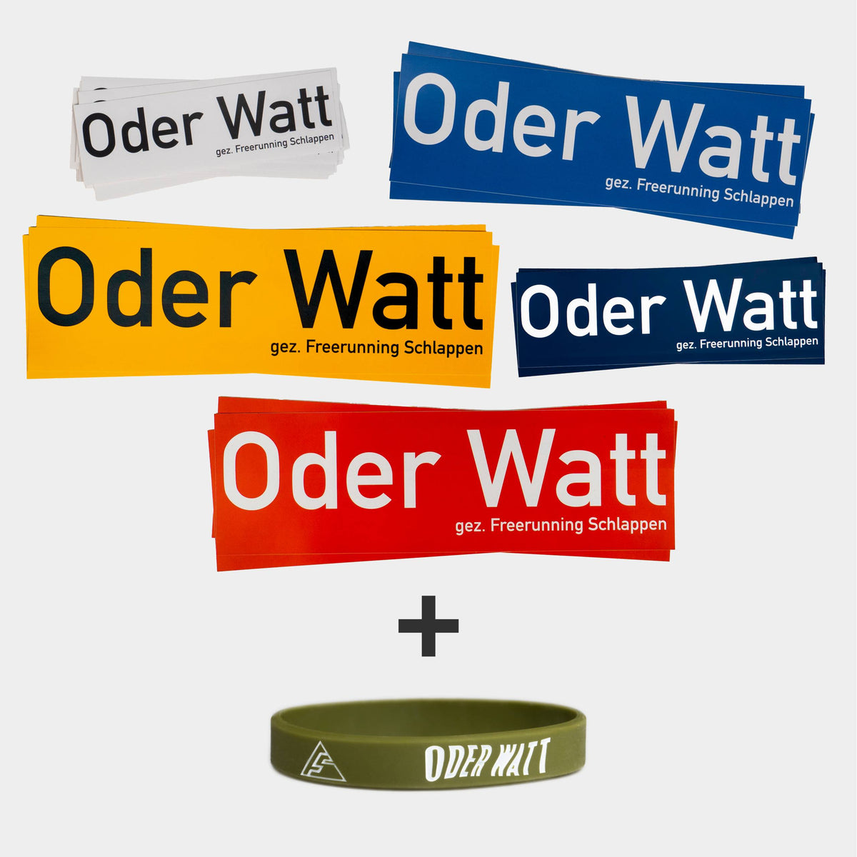 �Oder Watt� - Stickerpack inkl. Armband mit Farbauswahl! image 0