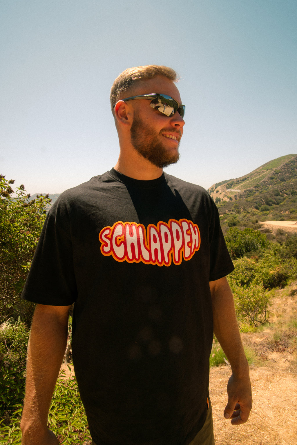 Kaugummi anne Schlappen T-Shirt - Schwarz