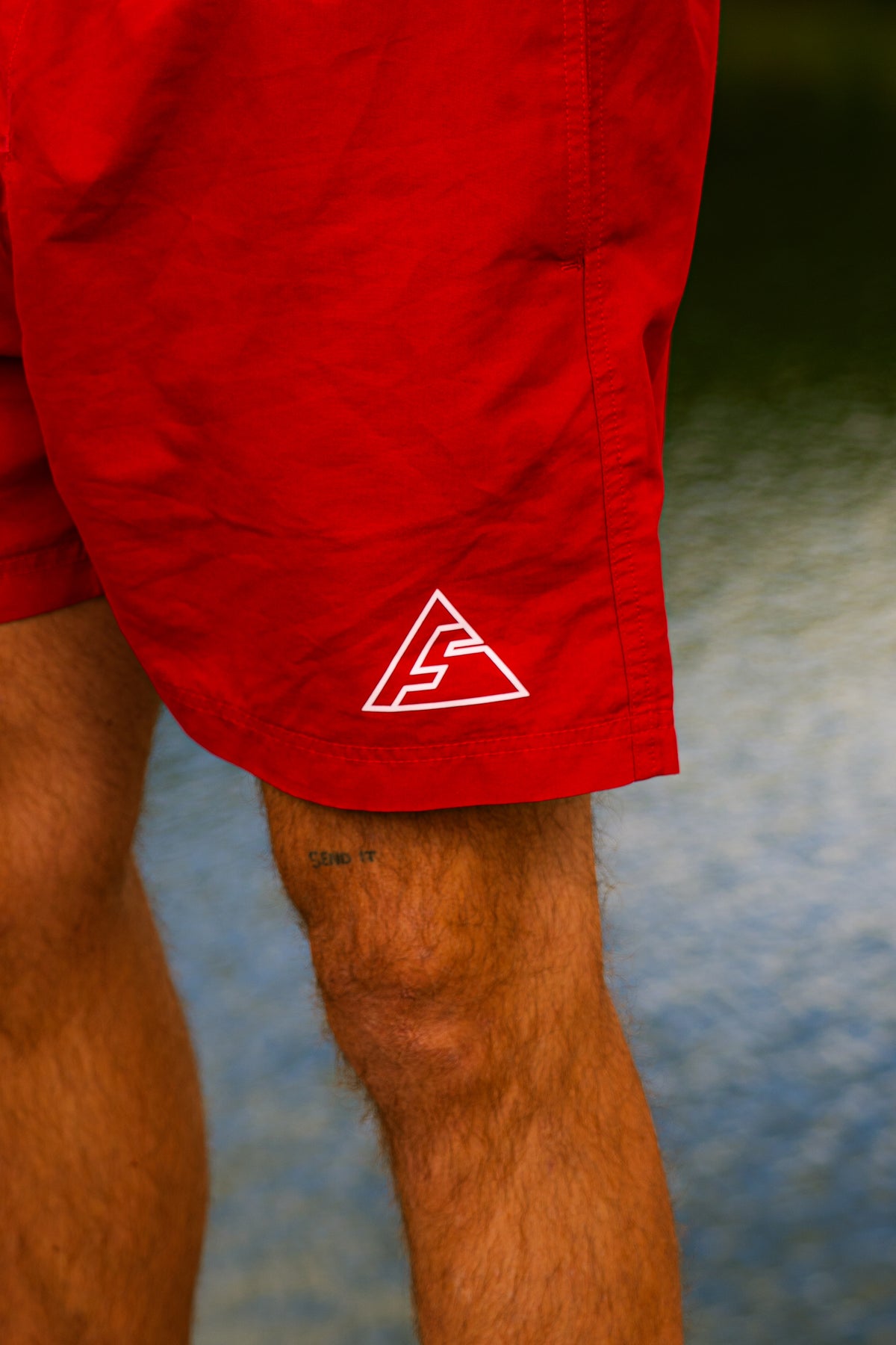 Rote Badehose