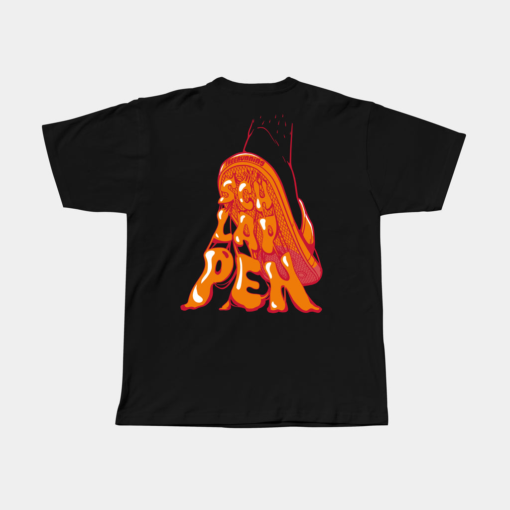 Kaugummi anne Schlappen T-Shirt - Schwarz