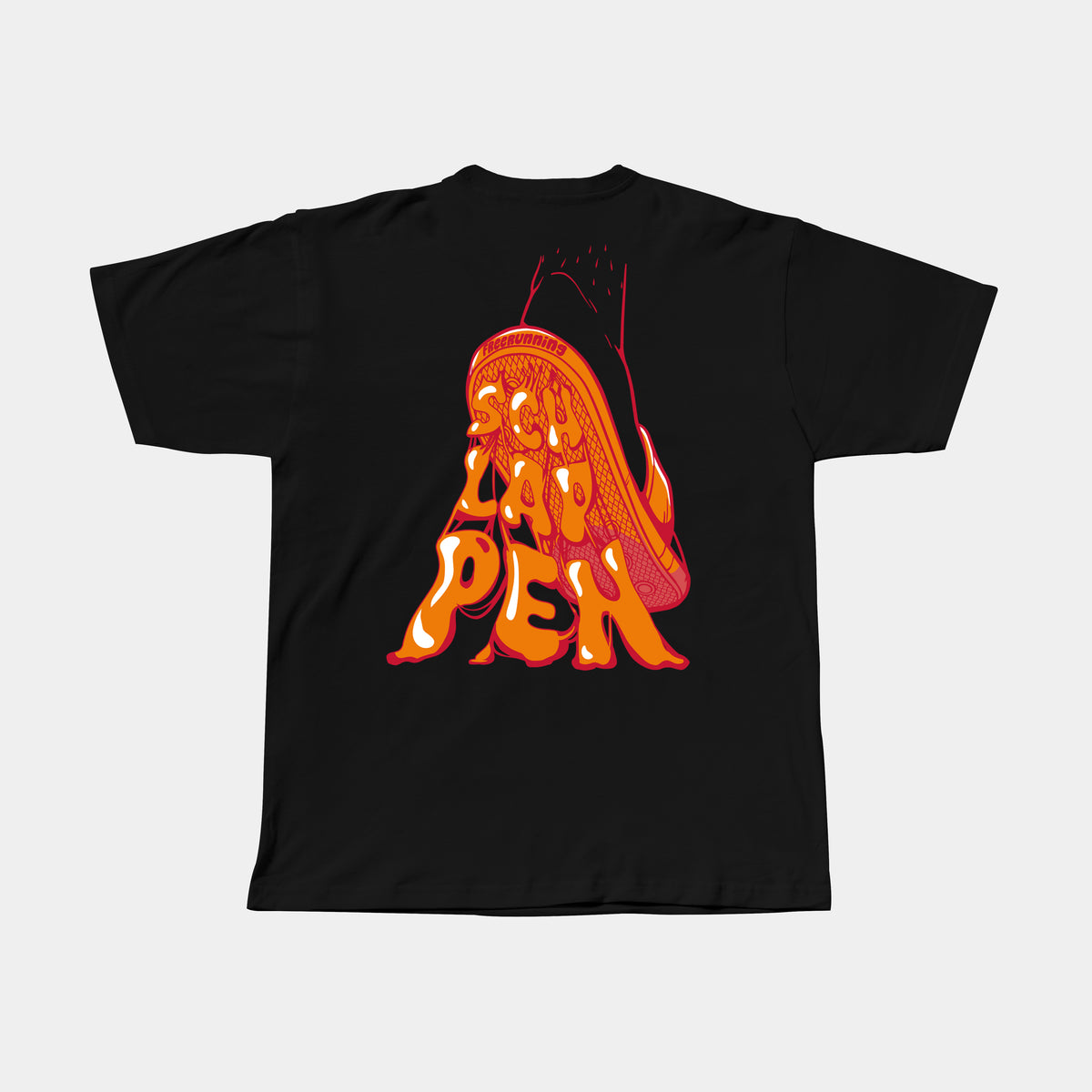 Kaugummi anne Schlappen T-Shirt - Schwarz